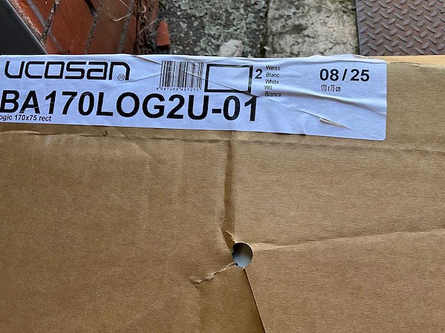 Ucosan ba170l0g2u-01 kunststof zitbad - afbeelding 2 van  3
