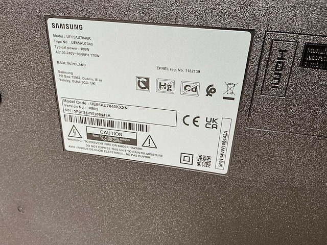 Ue65au7040 monitor - afbeelding 6 van  7