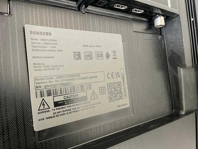 Ue65tu7020 monitor - afbeelding 5 van  6