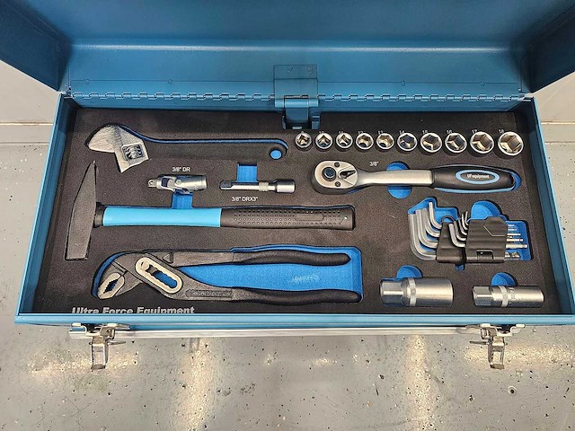 Uf equipment - 92-delige gereedschapskoffer met laden - afbeelding 3 van  7