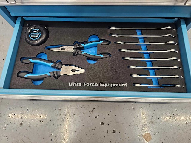 Uf equipment - 92-delige gereedschapskoffer met laden - afbeelding 5 van  7