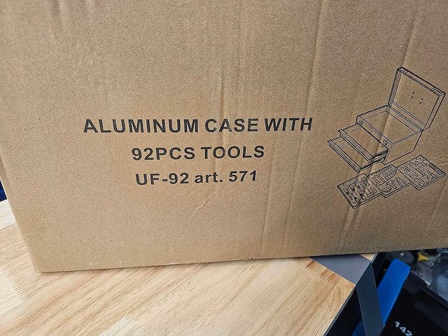 Uf equipment - 92-delige gereedschapskoffer met laden - afbeelding 6 van  7