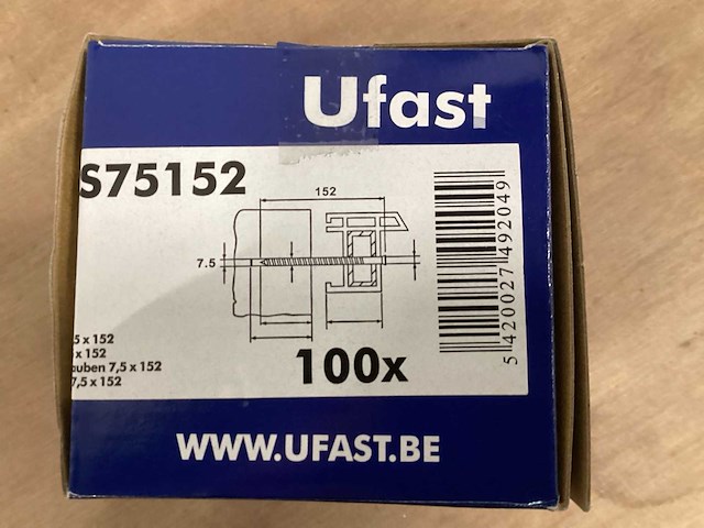 Ufast - ufcs75152 - frameschroef, kozijnschroef, 7,5 x 152 (800x) - afbeelding 4 van  4