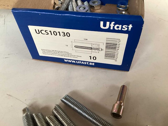 Ufast ankerstang m10x130 (800x) - afbeelding 2 van  2