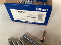Ufast ankerstang m10x130 (800x) - afbeelding 2 van  2