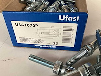 Ufast keilbout met moer m10/60 x 16mm (1400x) - afbeelding 2 van  4