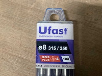 Ufast mixkavel betonboren 8 en 10 mm (40x) - afbeelding 2 van  5