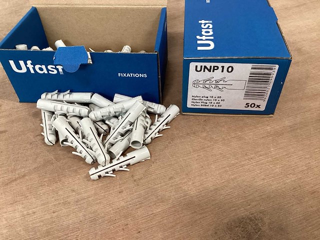 Ufast unp10 nylon plug 10 x 50 (2000x) - afbeelding 1 van  3