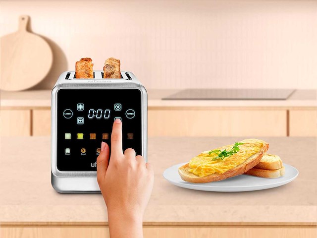 Ufesa one touch duo plus, digitale broodrooster 1400w - afbeelding 1 van  9