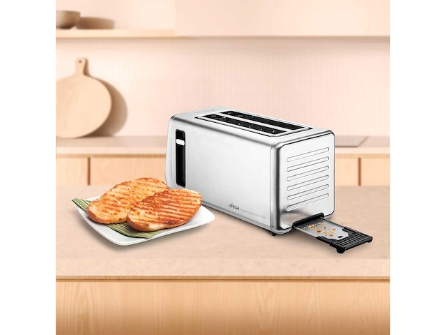 Ufesa one touch duo plus, digitale broodrooster 1400w - afbeelding 8 van  9
