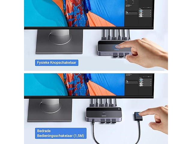 Ugreen hdmi 2.0 kvm switch 4k@60hz - afbeelding 3 van  5