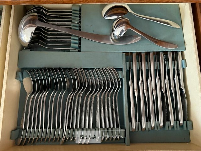Uitgebreid vintage bestekset - afbeelding 3 van  3