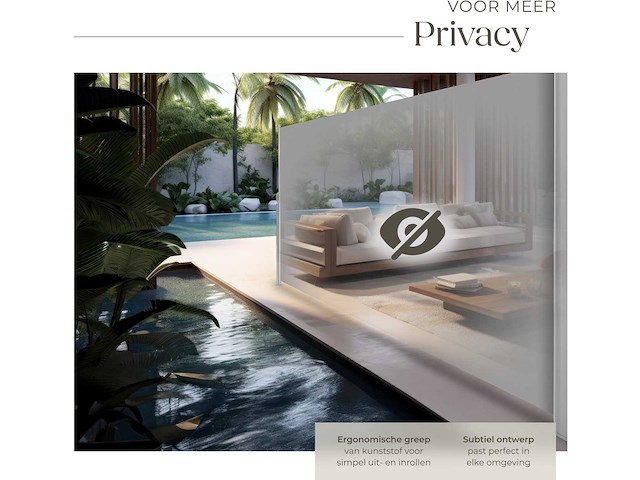 Uitschuifbare aluminium kamerdeler 160 x 300 cm grijs - afbeelding 6 van  11