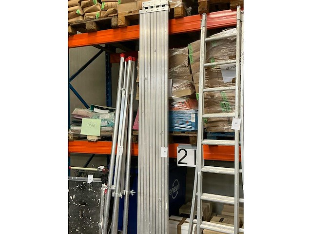 Uitschuifbare aluminium loopplank - afbeelding 2 van  2