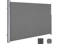 Uitschuifbare aluminium zijluifel 180 x 400 cm, privacyscherm - afbeelding 2 van  6