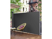 Uitschuifbare aluminium zijluifel 200 x 300 cm, privacyscherm, zonbescherming, ondoorzichtig - afbeelding 1 van  3