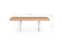 Uitschuifbare eettafel - 160x200cm - afbeelding 6 van  10