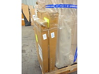 Uitschuifbare eettafel - dun hout en zwart blad 110-200 cm - afbeelding 8 van  8