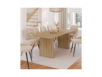 Uitschuifbare eettafel - latteneffect - afbeelding 5 van  10