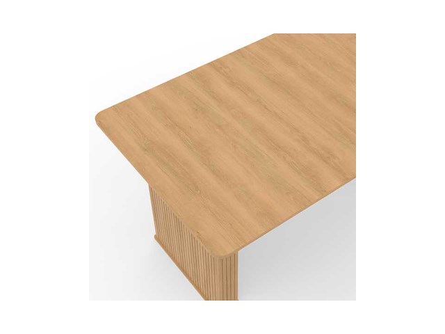 Uitschuifbare eettafel - latteneffect - afbeelding 9 van  10