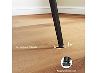 Uitschuifbare eettafel 120/160 x 75 cm keukentafel voor 6-8 personen - afbeelding 6 van  10