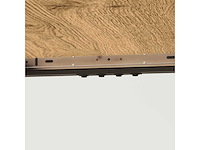 Uitschuifbare eettafel 120/160 x 75 cm keukentafel voor 6-8 personen - afbeelding 9 van  10