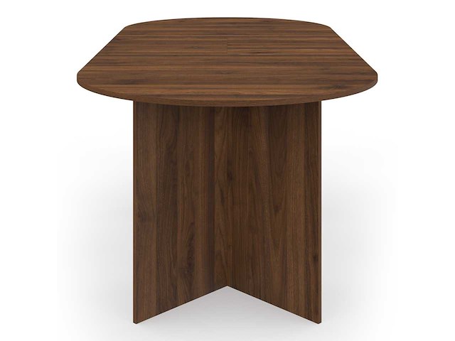 Uitschuifbare eettafel 160-200cm walnoot-effect - afbeelding 10 van  11