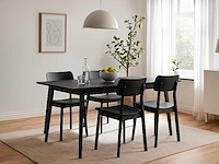 Uitschuifbare eettafel: 160cm + 40cm - afbeelding 1 van  9