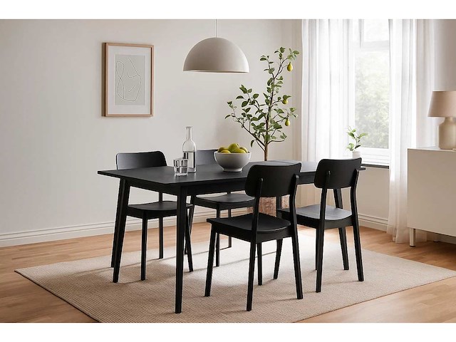 Uitschuifbare eettafel: 160cm + 40cm - afbeelding 2 van  9