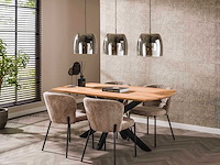 Uitschuifbare eettafel despodov | 275 x 90 x 77 cm | massief acaciahout - afbeelding 1 van  7