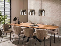 Uitschuifbare eettafel despodov | 275 x 90 x 77 cm | massief acaciahout - afbeelding 7 van  7