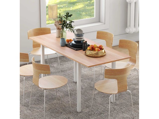 Uitschuifbare eettafel - afbeelding 2 van  5