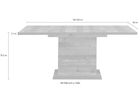 Uitschuifbare eettafel - afbeelding 7 van  8