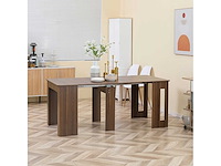 Uitschuifbare inklapbare eettafel - afbeelding 2 van  6