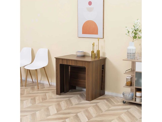 Uitschuifbare inklapbare eettafel - afbeelding 5 van  6