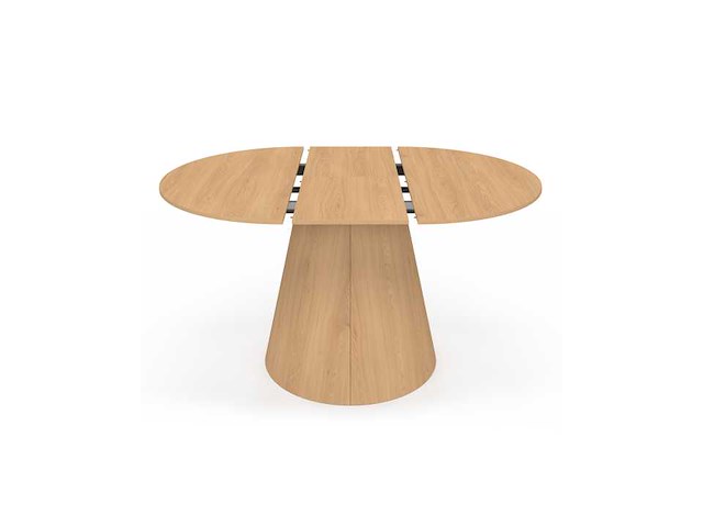 Uitschuifbare ronde eettafel elvis-hout ø110-150cm - afbeelding 7 van  10