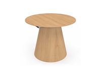 Uitschuifbare ronde eettafel elvis-hout ø110-150cm - afbeelding 10 van  10