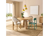 Uitschuifbare ronde tafel - tot 10 borddekkingen - afbeelding 2 van  9