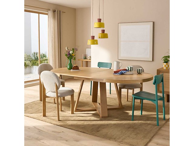 Uitschuifbare ronde tafel - tot 10 borddekkingen - afbeelding 4 van  9