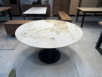 Uitschuifbare ronde tafel keramiek - afbeelding 1 van  1
