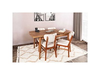 Uitschuifbare tafel - walnoot-effect - afbeelding 3 van  10