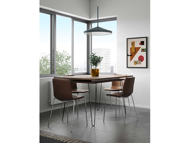 Uitschuifbare tafel jiro 134/174 - walnoot - afbeelding 1 van  9