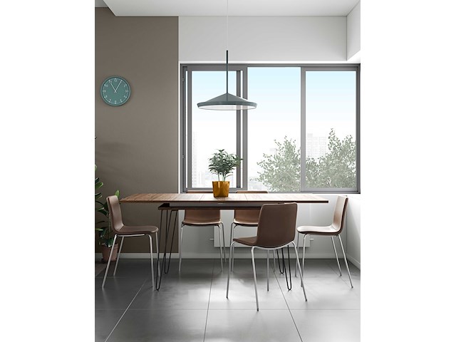Uitschuifbare tafel jiro 134/174 - walnoot - afbeelding 2 van  9