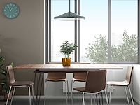 Uitschuifbare tafel jiro 134/174 - walnoot - afbeelding 2 van  9