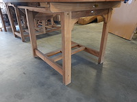 Uitschuifbare teakhouten tafel, jeparas (gf029, 1 stuk) - afbeelding 7 van  7