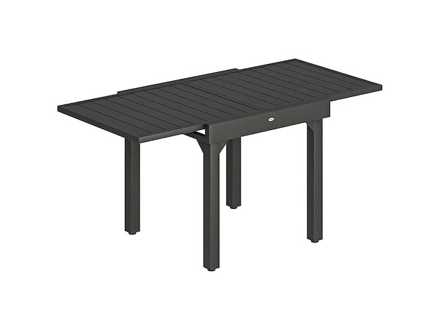 Uitschuifbare tuintafel voor 4 tot 6 personen, 160/80 x 80 x 75 cm - afbeelding 2 van  5