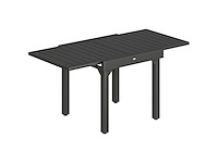Uitschuifbare tuintafel voor 4 tot 6 personen, 160/80 x 80 x 75 cm - afbeelding 2 van  5