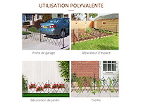 Uitschuifbare veiligheidsbarrière met castor 405l x 31l x 104h cm aluminium metaal chocolade - afbeelding 4 van  4