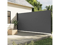 Uitschuifbare zijluifel antraciet 200x500 cm - afbeelding 1 van  9