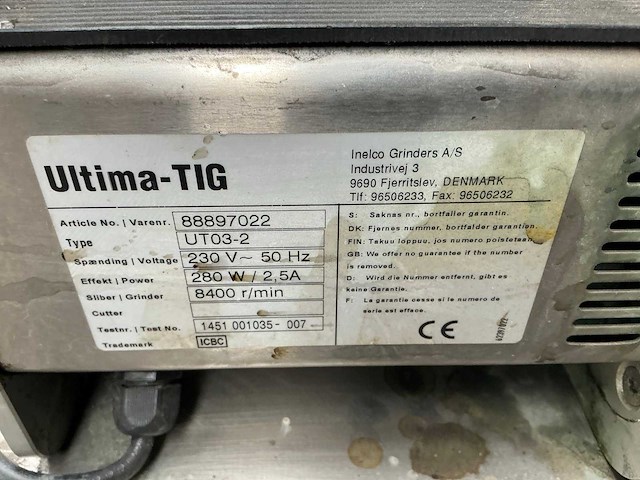 Ultima-tig ut03-2 wolfraam elektrodeslijpmachine - afbeelding 7 van  7